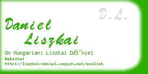 daniel liszkai business card